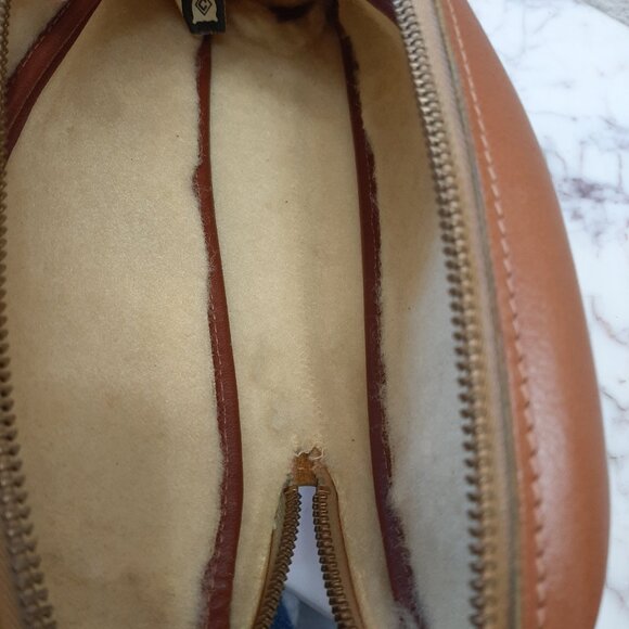 Vintage Cooper-Weeks Canada Hand Boarded Top Grain Cowhide Brown Leather Bag - Picture 5 of 9